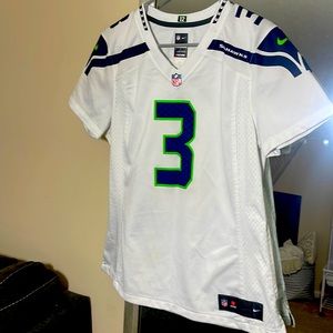NFL white Seahawks Jersey Wilson
